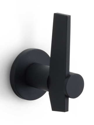 BB200V - fixed (front door) knob satin black