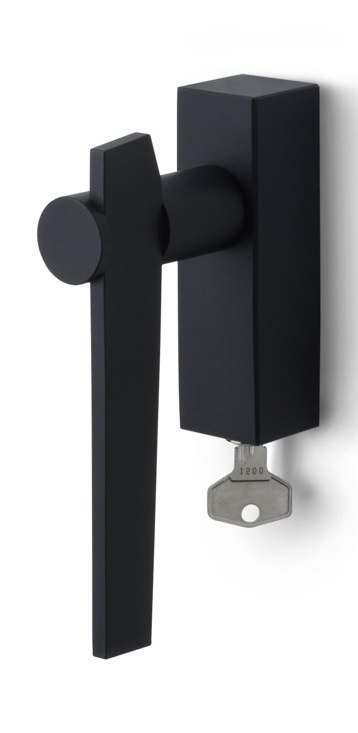 BB100-DKLOCK - R TENSE BB100-DKLOCK locking tilt and turn window handle satin black right-turning