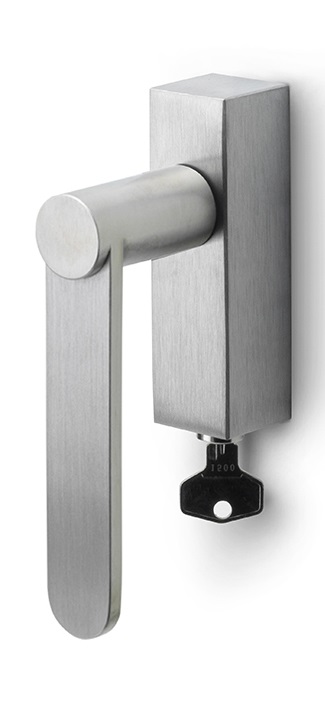 BB103-DKLOCK - L TENSE BB103-DKLOCK locking tilt and turn window handle satin stainless steel left-turning