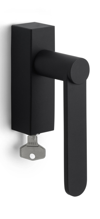BB103-DKLOCK - R TENSE BB103-DKLOCK locking tilt and turn window handle satin black right-turning