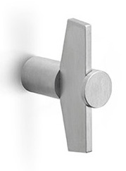 BB25M - solid cabinet knob  satin stainless steel