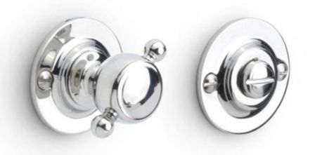 LZWC50B - privacy set without indicator incl 5/6/7/8 mm spindle polished stainless steel