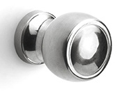 LZ30M - solid cabinet knob  satin stainless steel