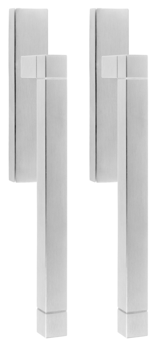 JB230PAY - set of lift-up sliding door handles profile cylinder hole Y69 satin stainless steel