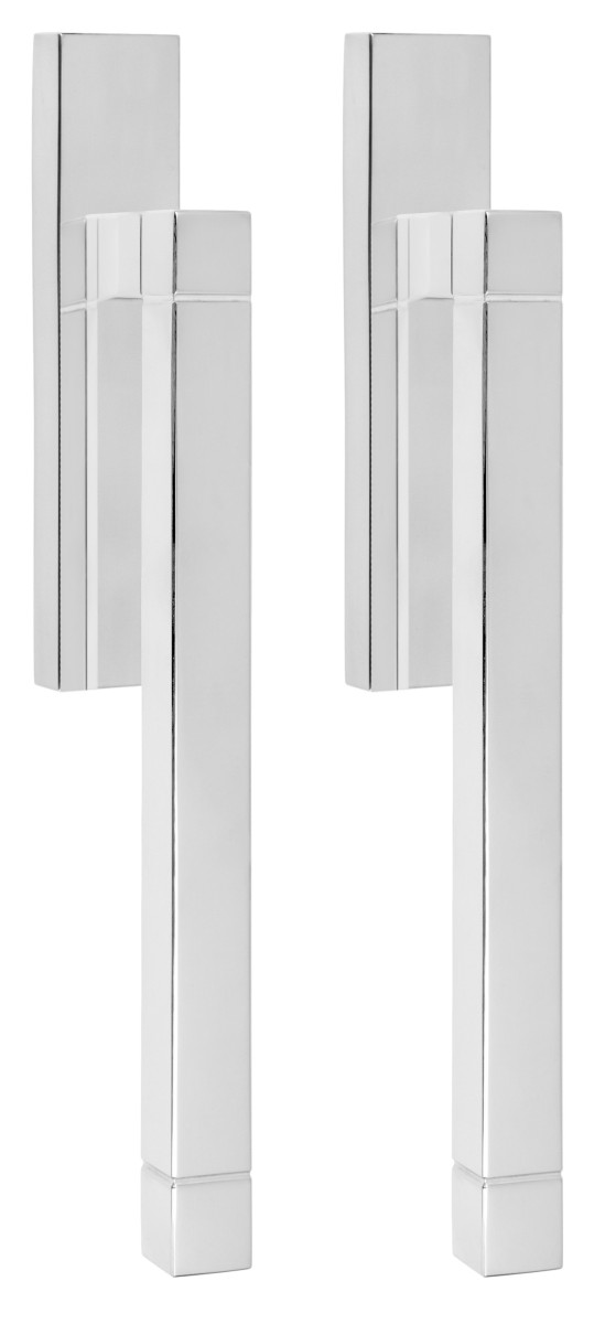 JB230PAY - set of lift-up sliding door handles profile cylinder hole Y69 polished stainless steel