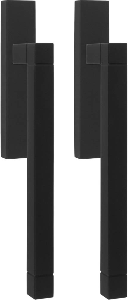 JB230PA - set of lift-up sliding door handles blank satin black