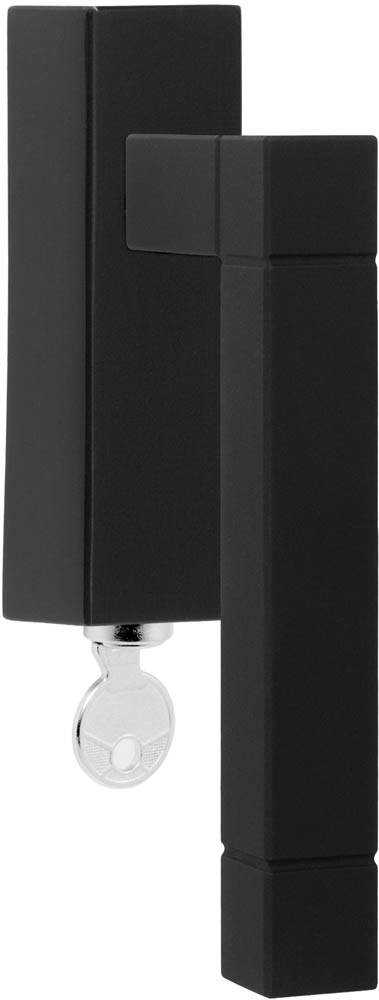 JB100-DKLOCK - L SQUARE JB100-DKLOCK locking tilt and turn window handle satin black left-turning