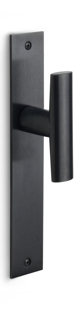 PBI103P236SFC - unsprung lever handle on blank plate satin stainless steel