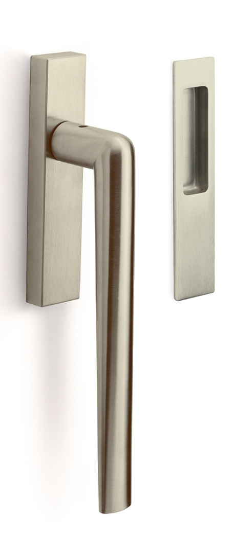 PBI230Y - solid set internal lift-up sliding door handle porfile including cylinder hole PC69