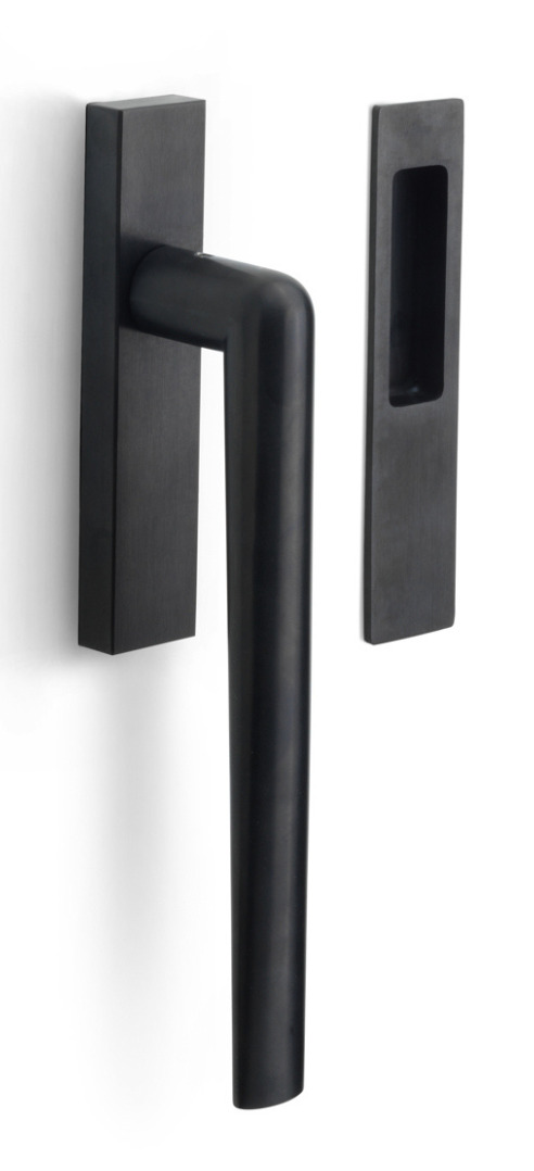 PBI230Y - lift-up sliding door handle profile cylinder hole Y69 PVD satin black