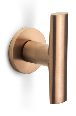 PBI200V - fixed front door knob PVD light bronze