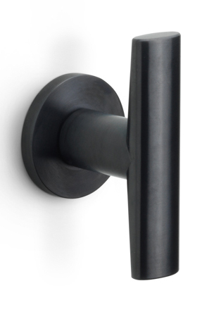 PBI200V - fixed front door knob PVD satin black