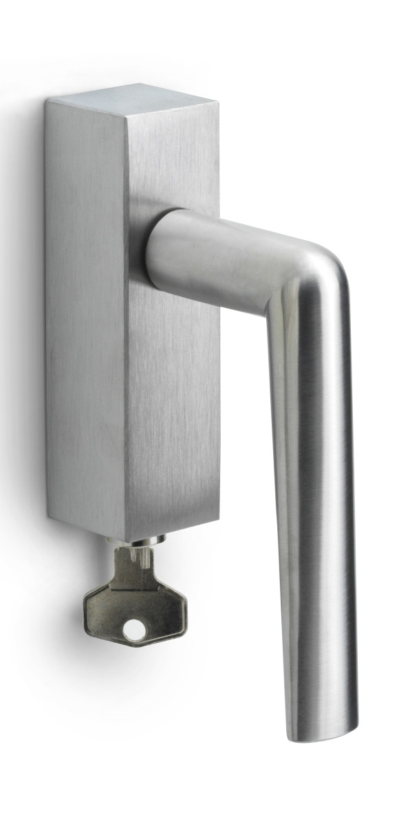 PBI100-DKLOCK - R INC PBI100-DKLOCK locking tilt and turn window handle satin stainless steel right-turning