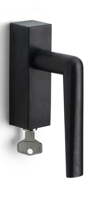 PBI100-DKLOCK - R INC PBI100-DKLOCK locking tilt and turn window handle PVD satin black right-turning