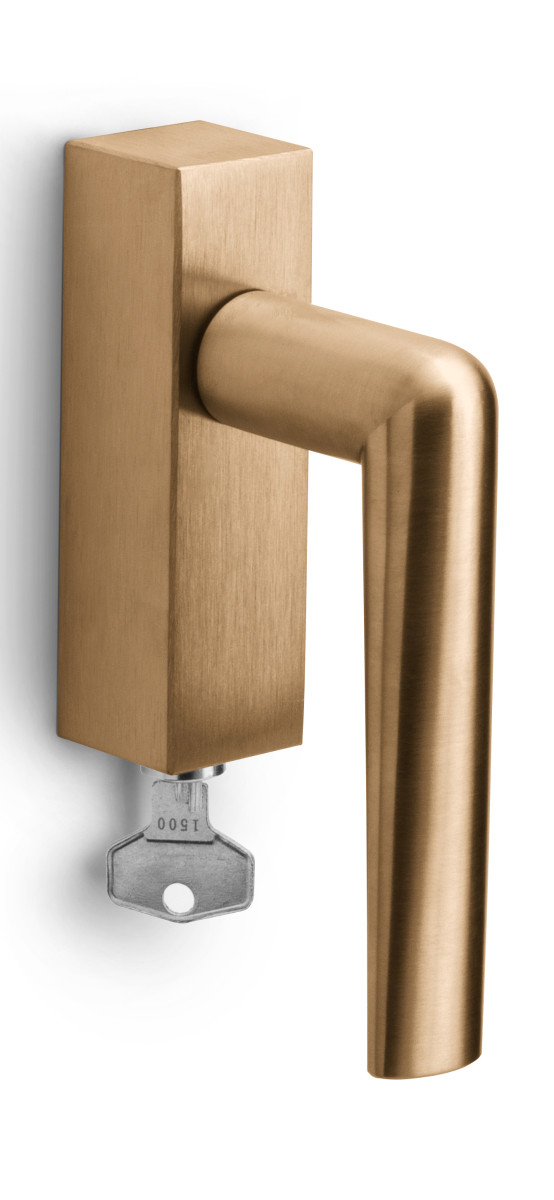 PBI101-DKLOCK - R INC PBI101-DKLOCK locking tilt and turn window handle PVD light bronze right-turning