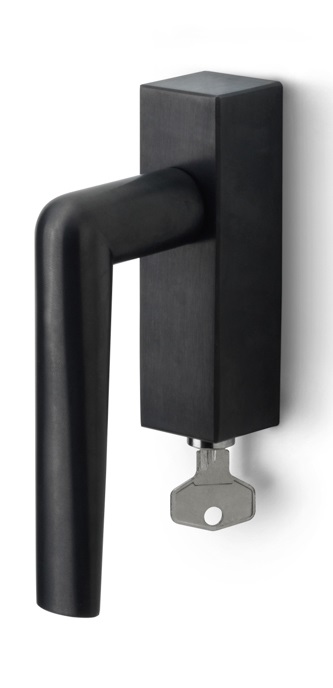 PBI101-DKLOCK - L INC PBI101-DKLOCK locking tilt and turn window handle PVD satin black left-turning