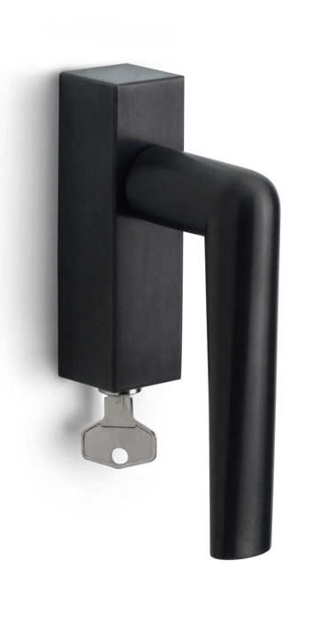 PBI102-DKLOCK - R INC PBI102-DKLOCK locking tilt and turn window handle PVD satin black right-turning