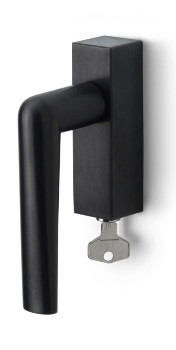 PBI102-DKLOCK - L INC PBI102-DKLOCK locking tilt and turn window handle PVD satin black left-turning