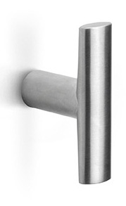 PBI16M - solid cabinet knob  satin stainless steel