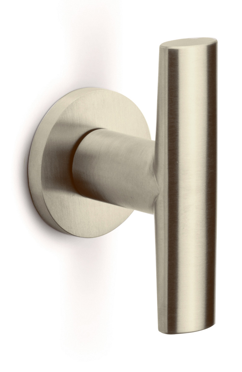 PBI103V53 - solid cabinet knob fixed on rose