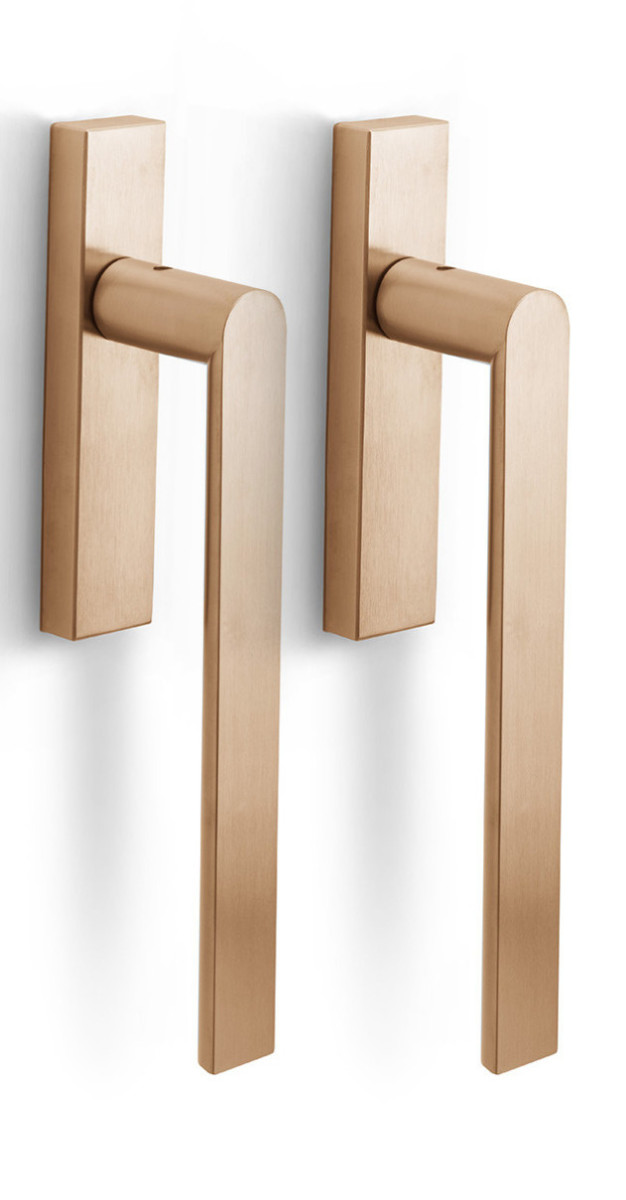 PBA230PA - set of lift-up sliding door handles blank PVD light bronze