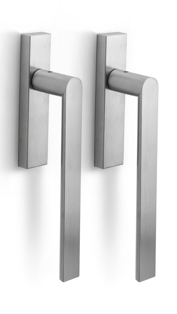 PBA230PA - set of lift-up sliding door handles blank satin stainless steel