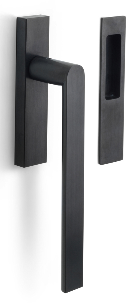 PBA230Y - lift-up sliding door handle profile cylinder hole Y69 PVD satin black