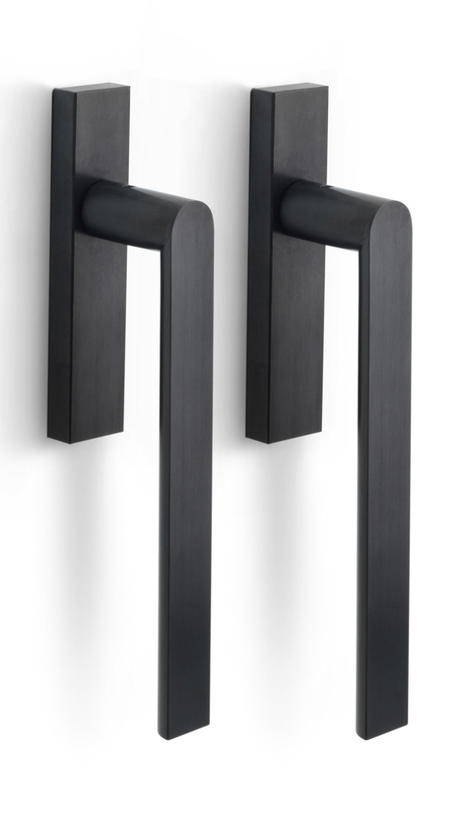 PBA230PAY - set of lift-up sliding door handles profile cylinder hole Y69 PVD satin black