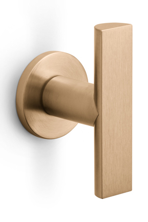 PBA200V - fixed front door knob PVD light bronze