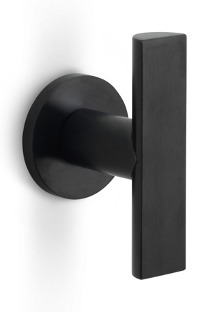 PBA200V - fixed front door knob PVD satin black