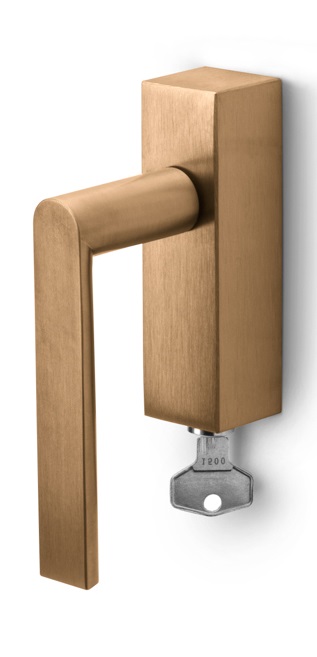 PBA100-DKLOCK - R ARC PBA100-DKLOCK locking tilt and turn window handle PVD light bronze right-turning