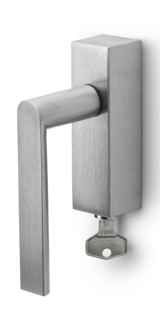 PBA100-DKLOCK - R ARC PBA100-DKLOCK locking tilt and turn window handle satin stainless steel right-turning