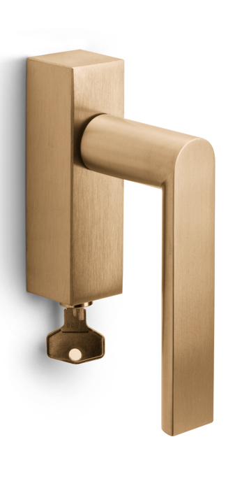 PBA101-DKLOCK - L ARC PBA101-DKLOCK locking tilt and turn window handle PVD light bronze left-turning
