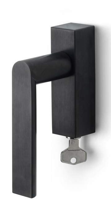 PBA101-DKLOCK - R ARC PBA101-DKLOCK locking tilt and turn window handle PVD satin black right-turning