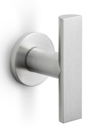 PBA102V/53 - fixed knob on rose satin stainless steel