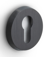 OHY54 - profile cylinder escutcheon PVD satin black