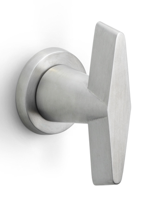 OH200V - fixed (front) door knob satin stainless steel