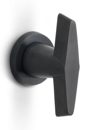 OH200V - fixed (front) door knob PVD satin black