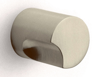 DR200V - solid front door knob fixed on rose
