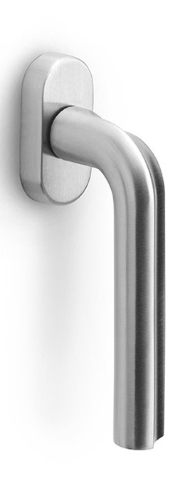 DR100-DK-O - L ECLIPSE DR100-DK-O non-locking tilt and turn window handle satin stainless steel left-turning
