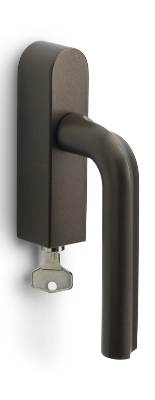 DR100-DKLOCK-O - L ECLIPSE DR100-DKLOCK-O locking tilt and turn window handle bronze left-turning