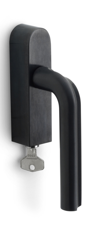 DR100-DKLOCK-O - L ECLIPSE DR100-DKLOCK-O locking tilt and turn window handle PVD satin black left-turning