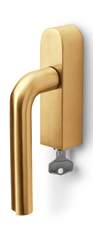 DR101-DKLOCK-O - R ECLIPSE DR101-DKLOCK-O locking tilt and turn window handle PVD satin gold right-turning