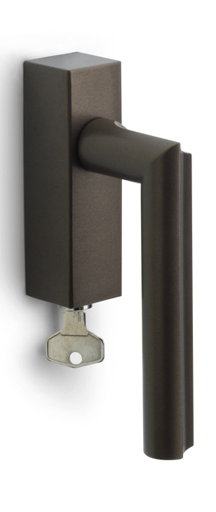 DR102-DKLOCK - L ECLIPSE DR102-DKLOCK locking tilt and turn window handle bronze left-turning