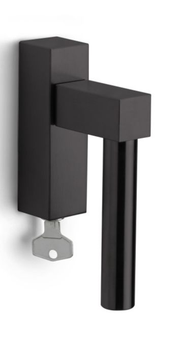 EK102-DKLOCK - locking tilt and turn window handle PVD satin black
