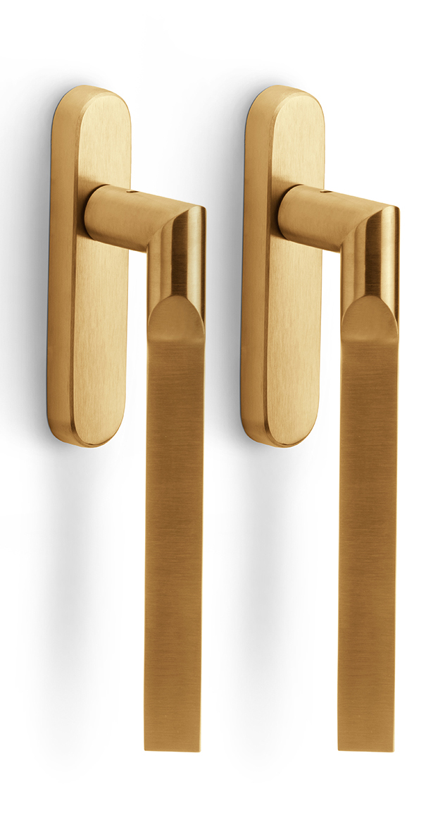 GL231PA - set of lift-up sliding door handles PVD satin gold