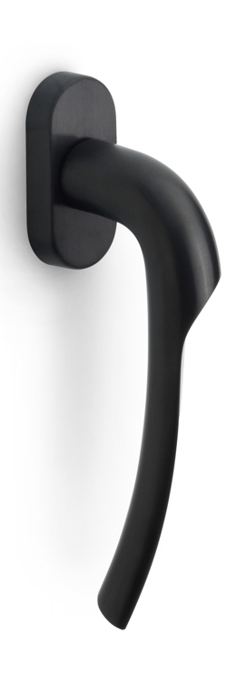 GL102-DK-O - L RIVIO GL102-DK-O non-locking tilt and turn window handle PVD satin black left-turning