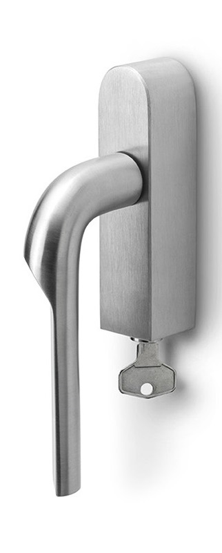 GL100-DKLOCK-O - R RIVIO GL100-DKLOCK-O locking tilt and turn window handle satin stainless steel right-turning