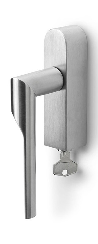 GL101-DKLOCK-O - R RIVIO GL101-DKLOCK-O locking tilt and turn window handle satin stainless steel right-turning