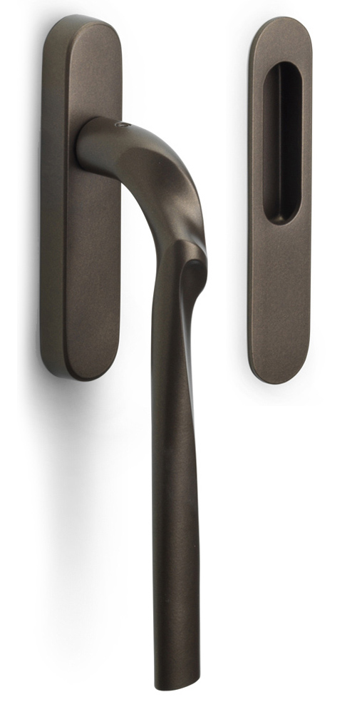 ZH230 - lift-up sliding door handle blank bronze